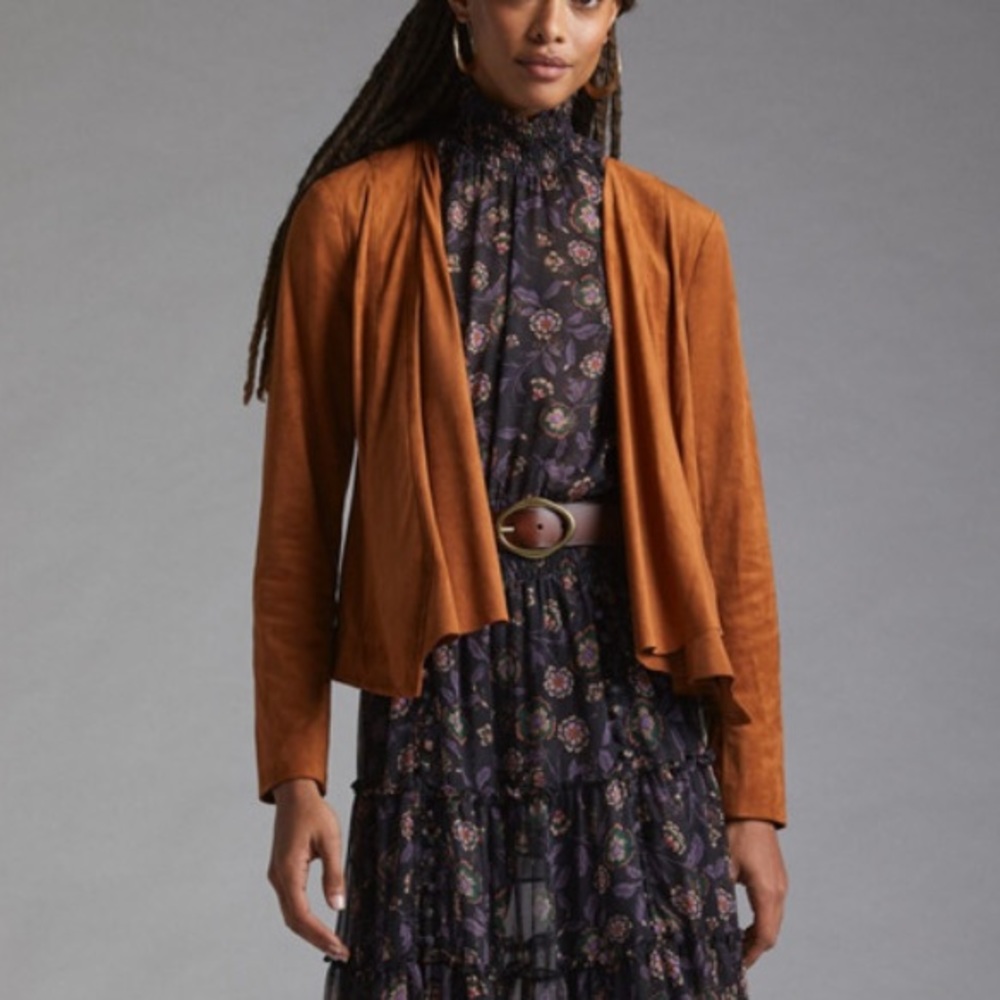 Burnt Orange Suede Jacket